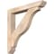 Ekena Millwork Funston Slat Smooth Bracket w/ Offset Brace, Douglas Fir, 5 1/2"W x 34"D x 34"H BKT0604X34X34FST06SDF - alternate 1